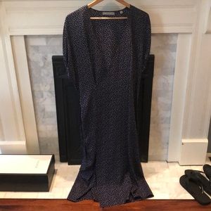 Vince Kimono Wrap Midi Dress